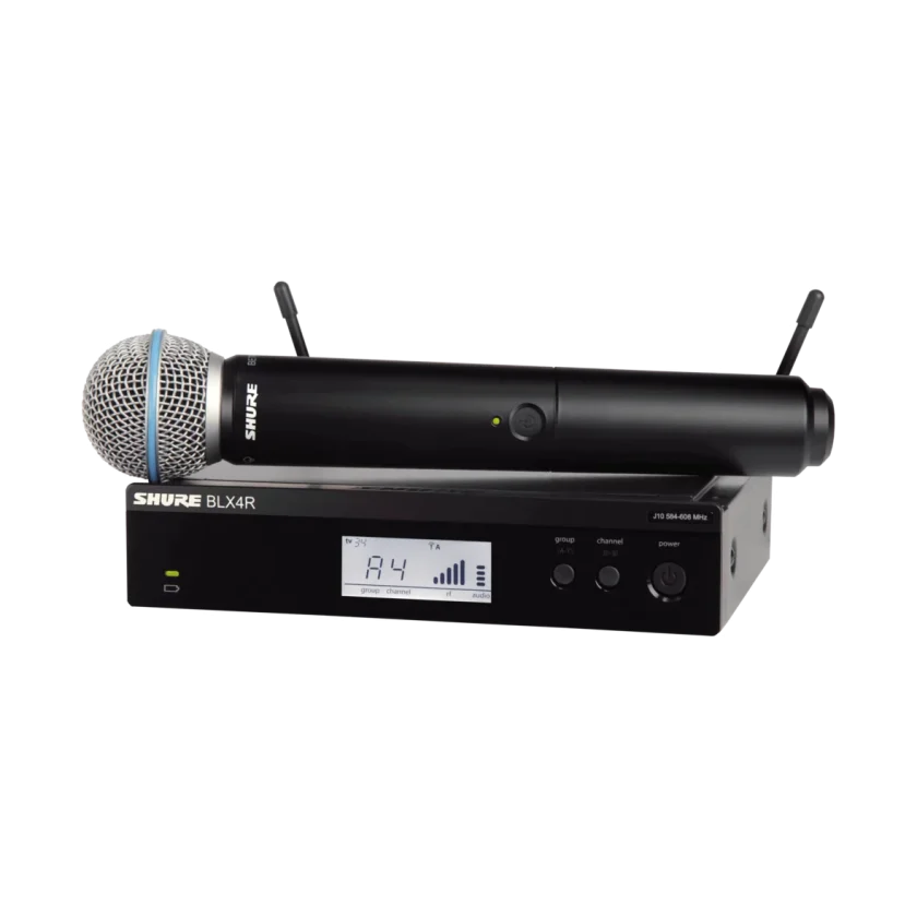 Système Micro Sans Fil Shure BLX Avec Récepteur Et Micro Main PG58 - Pour Chanteurs Et Animateurs